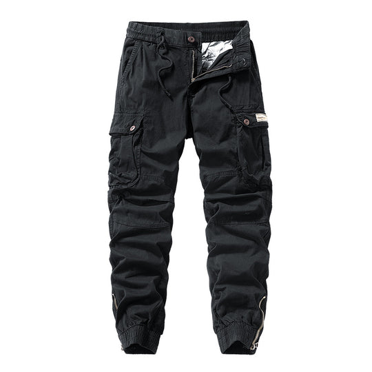 Herren Cargo-Jogginghose im Utility‑Stil mit elastischem Tunnelzugbund und verstärkten Kniepaneelen Nord Taschen