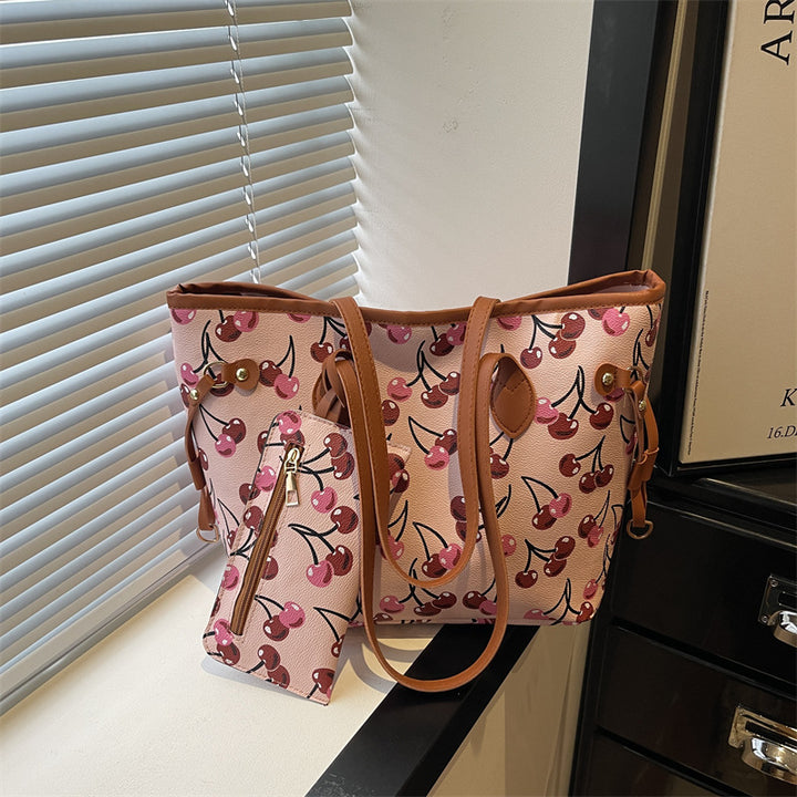 Damen Einkaufstasche mit fruchtigem Design und praktischem Innenfach Nord Taschen