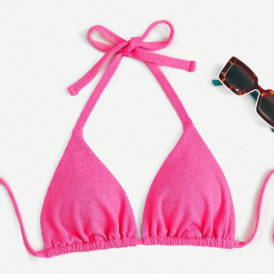 Damen Triangel-Bikini-Oberteil mit verstellbaren Trägern