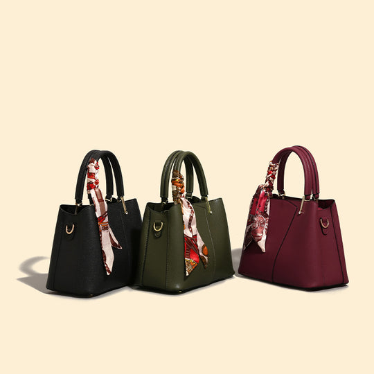 Damen Handtasche mit abnehmbarer Seidenschleife Nord Taschen