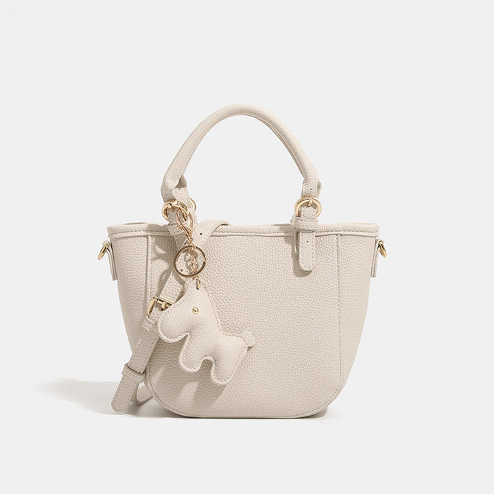 Damen Mini-Handtasche mit verspieltem Tieranhänger Nord Taschen
