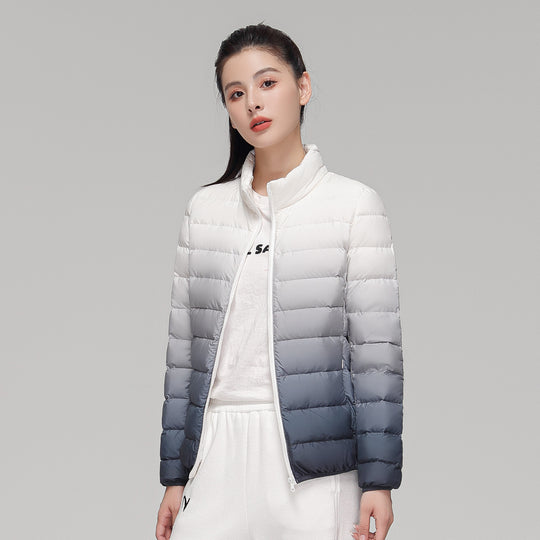 Damen ultraleichte Kapuzen-Steppjacke mit kompaktem Packmaß und windabweisender Hülle Nord Taschen