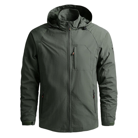 Herren Multifunktionale Übergangsjacke mit verstellbarem Kapuzendesign Nord Taschen