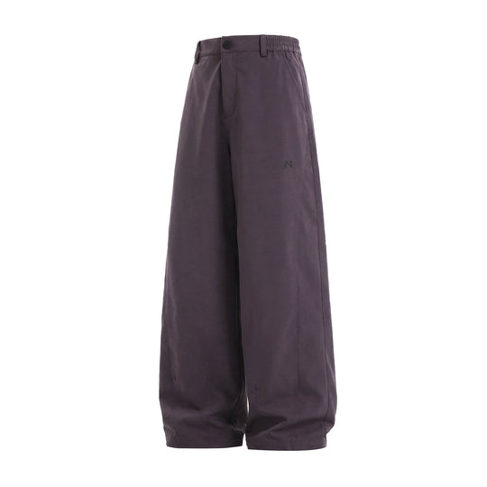 Damen Weite High‑Waist Palazzohose aus Baumwollmix mit elastischem Seitenbund und Bundschlaufen Nord Taschen