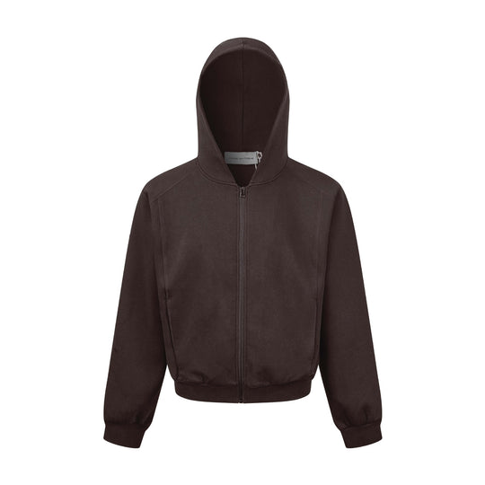 Unisex Kapuzen-Sweatjacke mit durchgehendem Reißverschluss und geripptem Bund Nord Taschen
