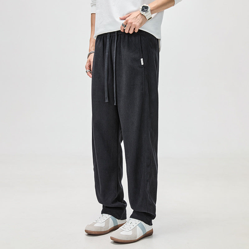 Herren Cordhose mit Kordelzug und geradem Bein Nord Taschen