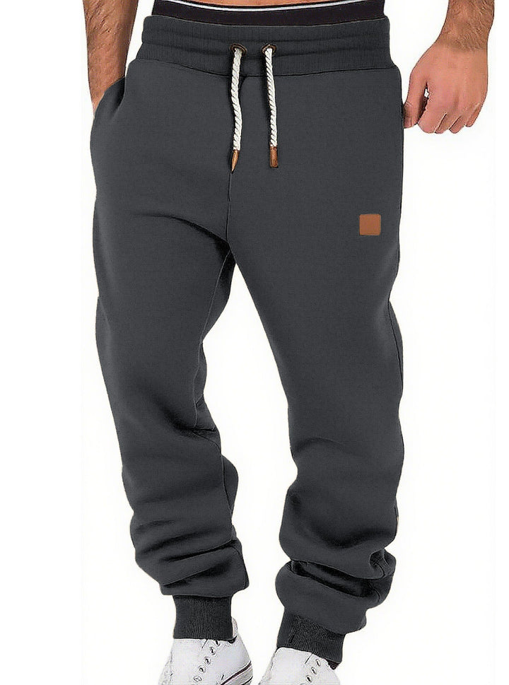 Herren nan komfortable Jogginghose aus hochwertiger Baumwollmischung mit elastischem Bund Kordelzug und Bündchen