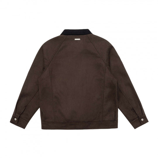 Herren Kastenförmige Zip‑Blousonjacke mit Cordkragen und minimalistischen Eingrifftaschen Nord Taschen