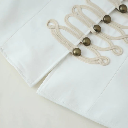 Damen Kurzjacke im Hussarenstil mit Zierkordeln und Stehkragen Nord Taschen