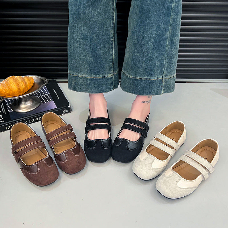 Damen Ballerina-Schuhe mit doppelt verstellbarem Riemen Nord Taschen