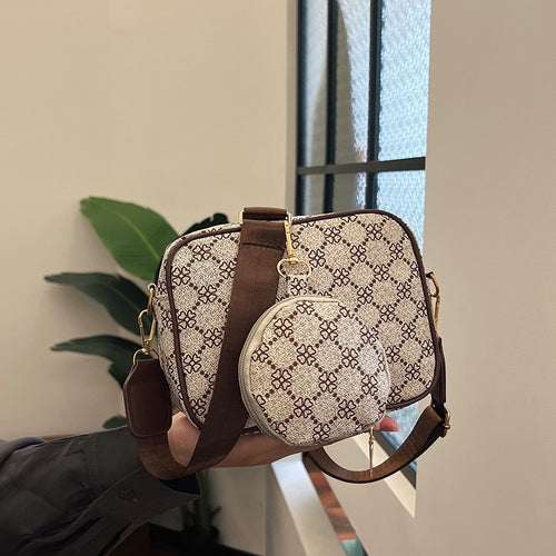 Damen elegante Umhängetasche mit herausnehmbarem Kosmetiktäschchen Nord Taschen