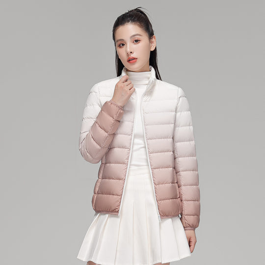 Damen ultraleichte Kapuzen-Steppjacke mit kompaktem Packmaß und windabweisender Hülle Nord Taschen