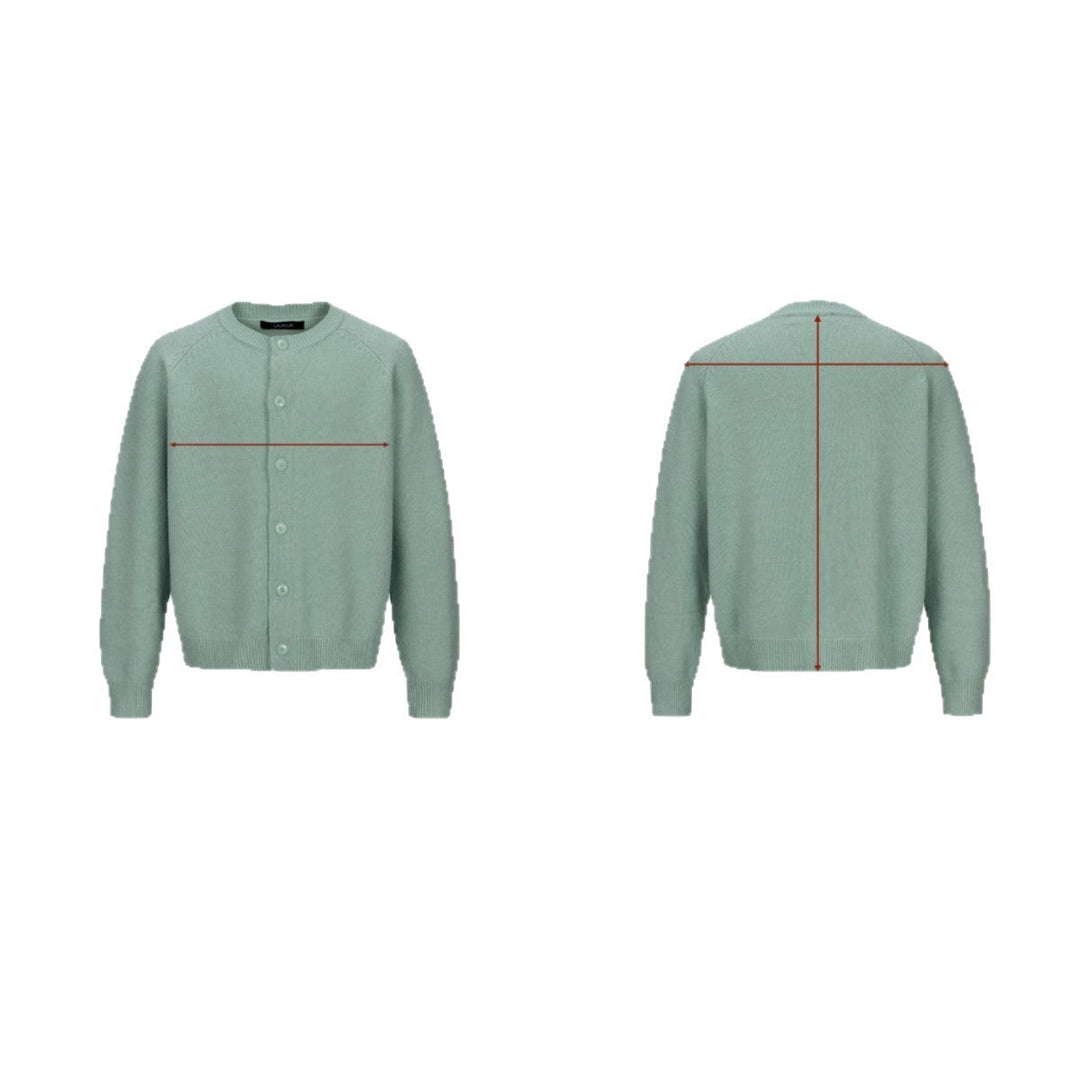 Damen Feiner Rundhals-Cardigan mit Raglanärmeln und verdeckter Knopfleiste Nord Taschen