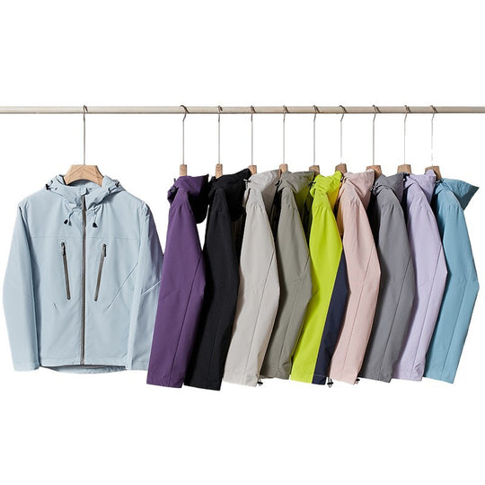 Herren Dreilagige atmungsaktive Hardshell-Outdoorjacke mit Kapuze und verschweißten Nähten Nord Taschen