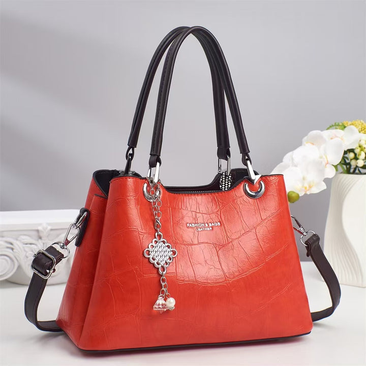 Damen elegante Handtasche im luxuriösen Krokodilleder-Look Nord Taschen