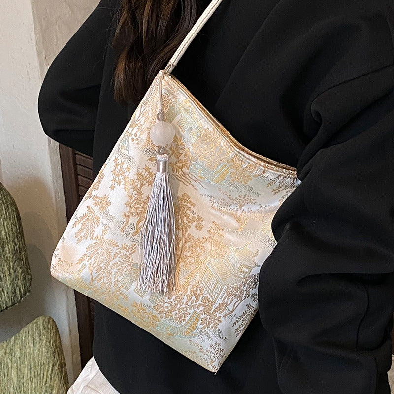 Damen Umhängetasche mit buntem Schmetterlingsdesign Nord Taschen