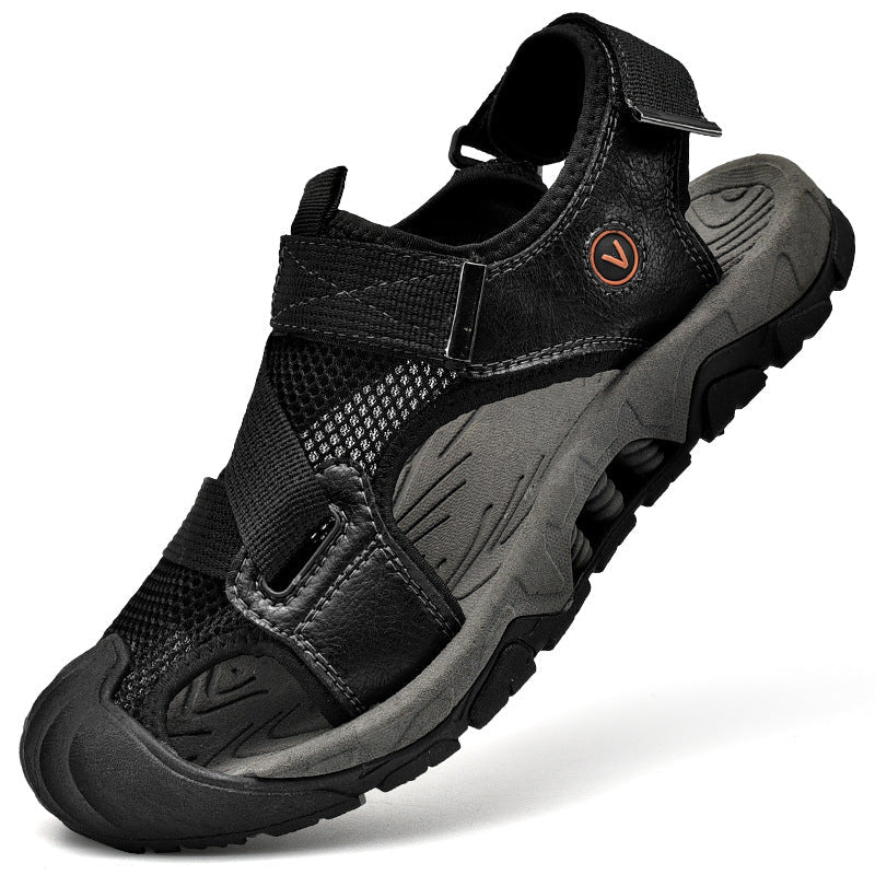 Herren Sportliche Outdoor-Sandalen mit rutschfester Sohle und individuell verstellbaren Riemen Nord Taschen