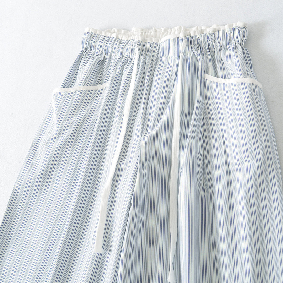 Damen Weite Culotte-Hose mit Tunnelzugbund und aufgesetzten Taschen Nord Taschen