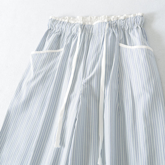 Damen Weite Culotte-Hose mit Tunnelzugbund und aufgesetzten Taschen Nord Taschen