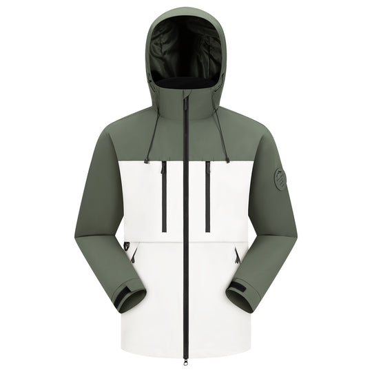 Herren Regen-Softshellparka mit längerer Silhouette, verschweißten Nähten und wasserabweisenden Reißverschlüssen Nord Taschen