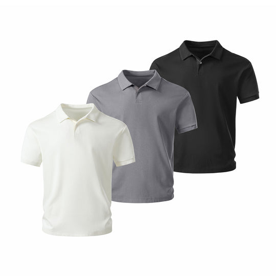 Herren Thermoregulierendes Piqué-Poloshirt mit feiner Struktur und Kurzarm Nord Taschen