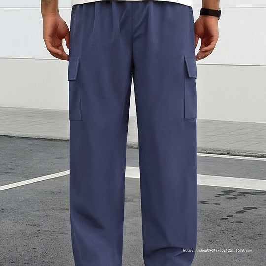 Herren Tapered-Cargo-Jogginghose mit verdecktem Tunnelzug, Zip‑Tasche & Utility‑Klappe Nord Taschen