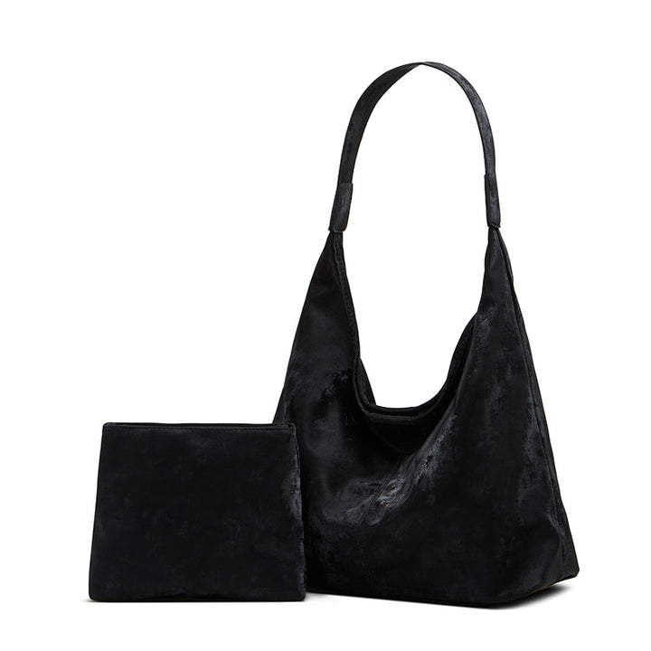 Damen Hobo-Tasche mit abnehmbarem Kosmetiktäschchen und eleganter Struktur Nord Taschen