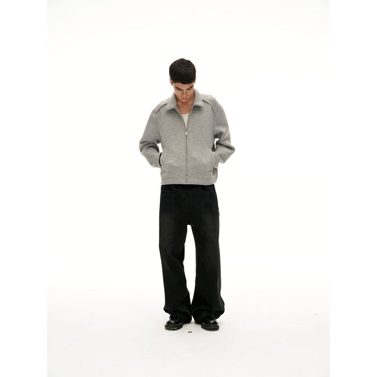 Damen Leichte Boxy‑Sweatjacke mit Hemdkragen, durchgehendem Reißverschluss und verdeckten Seitentaschen Nord Taschen