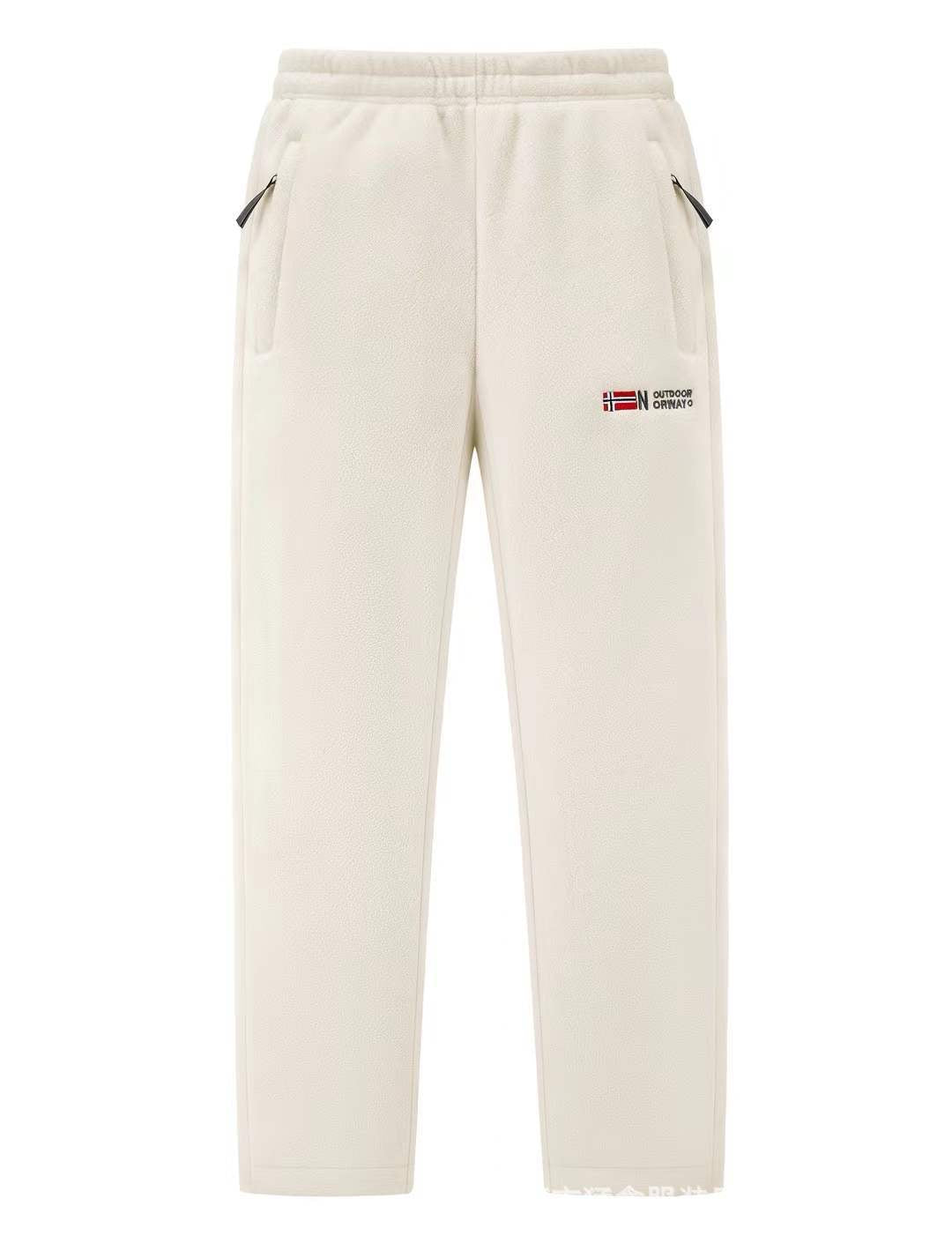 Damen Bequeme Thermo-Fleece-Jogginghose mit Gummibund und Reißverschlusstaschen Nord Taschen