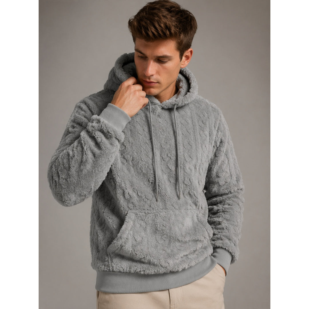 Herren Gemütlicher Kapuzenpullover Nord Taschen
