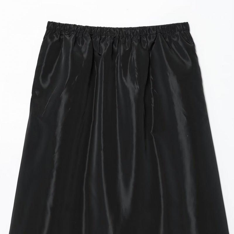 Damen Cropped Bomberjacke aus Satinoptik mit Reißverschluss und elastischem Saum Nord Taschen