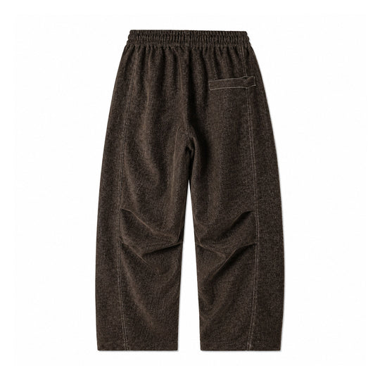 Damen Weite Relaxed-Hose aus Denim‑Optik mit elastischem Bund und Kordel Nord Taschen