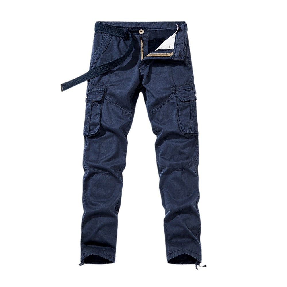 Herren Cargo-Arbeitshose mit verstärkten Knien, Multifachtaschen und Kordelbund Nord Taschen