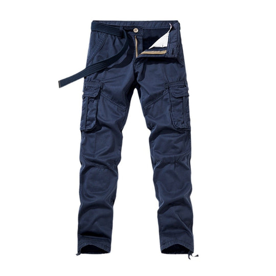 Herren Cargo-Arbeitshose mit verstärkten Knien, Multifachtaschen und Kordelbund Nord Taschen