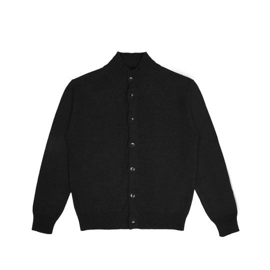 Herren Strickjacke mit Stehkragen und Knopfleiste Nord Taschen