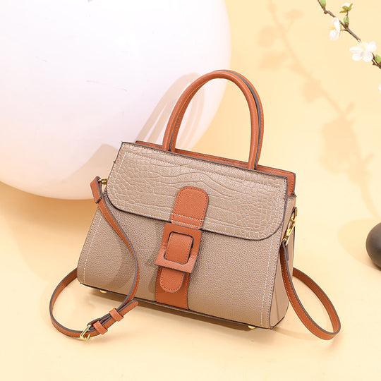 Damen Handtasche mit modernem Krokodilprägungsdesign und abnehmbarem Schulterriemen Nord Taschen