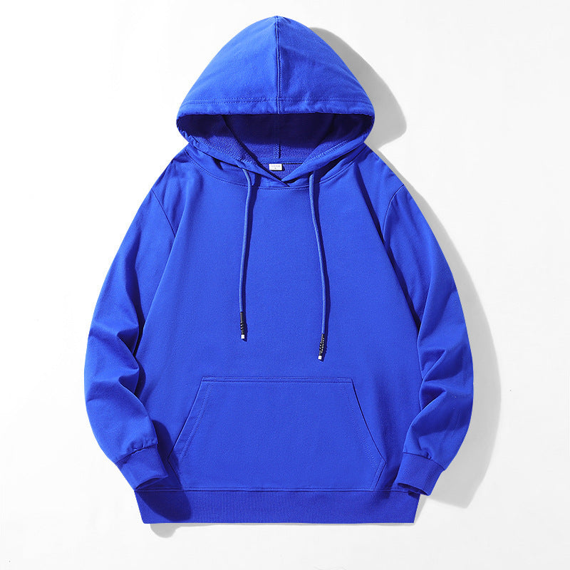 Unisex Locker geschnittener Kapuzenpullover aus Baumwollmix mit Kängurutasche und Kordelzug Nord Taschen