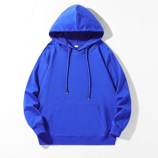 Unisex Locker geschnittener Kapuzenpullover aus Baumwollmix mit Kängurutasche und Kordelzug Nord Taschen