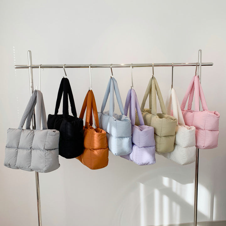 Damen PU Leder Shopper Tasche mit ergonomischem Tragegriff und moderner Steppung Nord Taschen