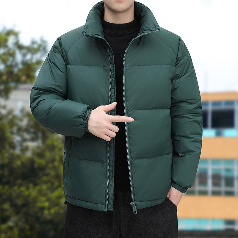 Herren Kurz geschnittene Thermoregulierende Steppjacke mit hohem Stehkragen & Zwei-Wege-Reißverschluss Nord Taschen