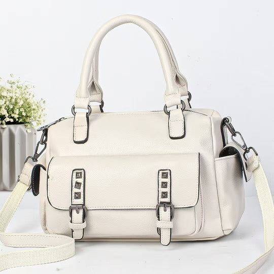 Damen Designer-Tasche mit strukturierter Lederoberfläche und praktischer Umhängemöglichkeit Nord Taschen