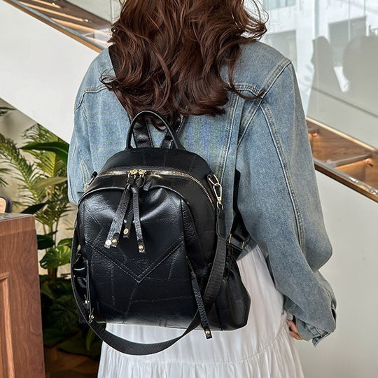 Damen stilvoller Rucksack mit einzigartigem Patchwork-Design Nord Taschen