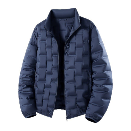 Herren Ultraleichte gesteppte Isolationsjacke mit Stehkragen und minimalistischem Design Nord Taschen