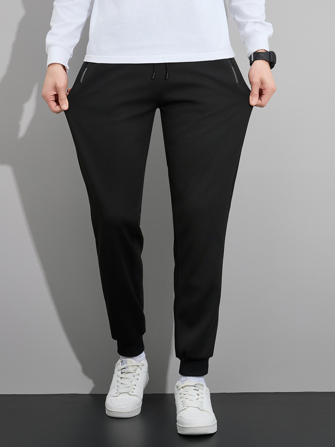Herren Tapered Performance-Jogginghose mit elastischem Bund, Reißverschlusstaschen & gerippten Beinbündchen Nord Taschen