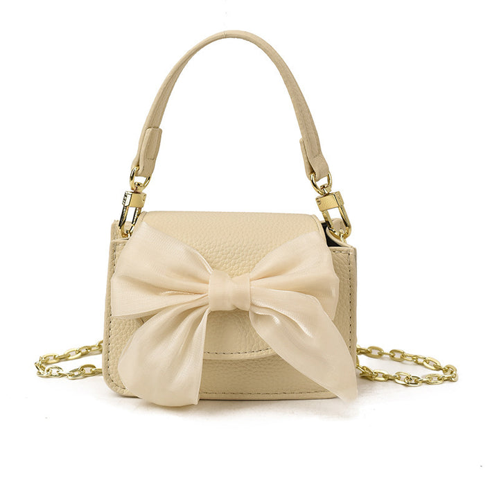 Damen Mini-Handtasche mit dekorativem Schleifen-Design Nord Taschen