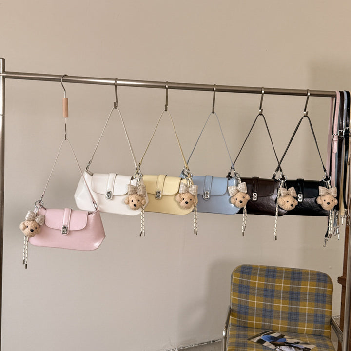Damen Schultertasche mit niedlichem Anhänger Nord Taschen