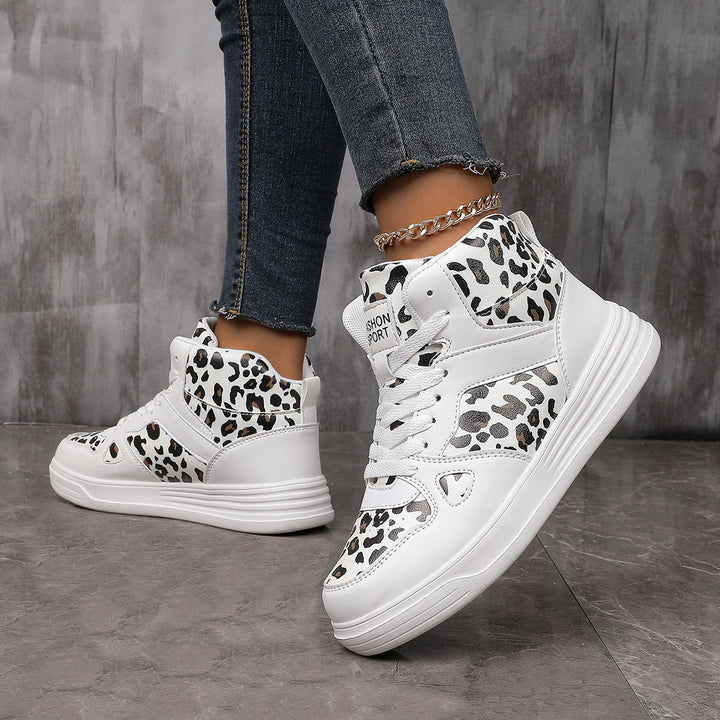 Damen Hochmodische Sneaker im Leoparden-Design