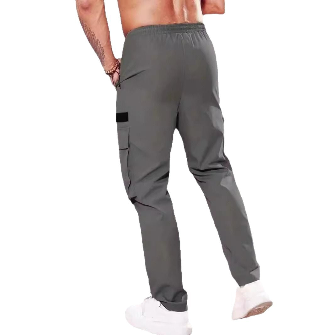 Herren Slim‑Tapered Utility‑Cargohose mit elastischem Bund, Kordelzug & Mehrfachklapptaschen Nord Taschen