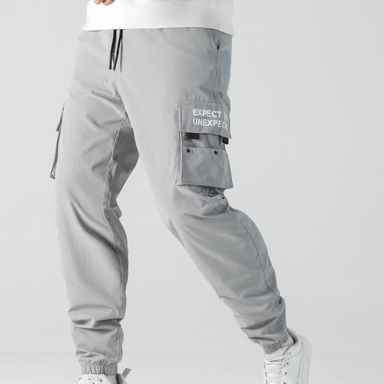 Herren Tapered Cargo-Jogginghose mit elastischem Bund, Multifachtaschen & Bündchen Nord Taschen