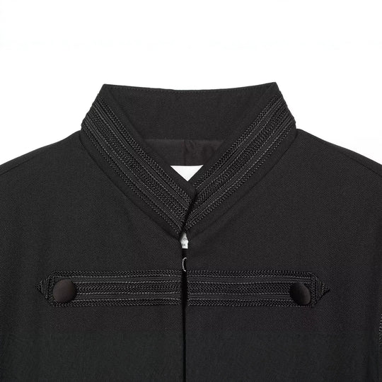 Damen Cropped-Kastenjacke im historischen Militärstil mit Zierriegeln Nord Taschen